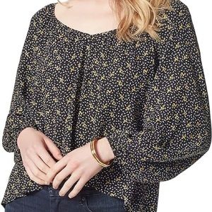 NWT Plus Size 3X Jessica Simpson Floral Peasant Blouse